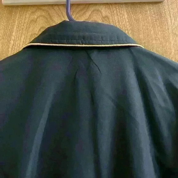 VTG Womens 80s 90s Black Gold Michael Jackson Windbreaker Jacket Small Blair - Picture 9 of 10